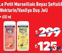 LE PETİT MARSEİLLAİS BEYAZ ŞEFTALİ & NEKTARİN/VANİLYA DUŞ JELİ 650 ML